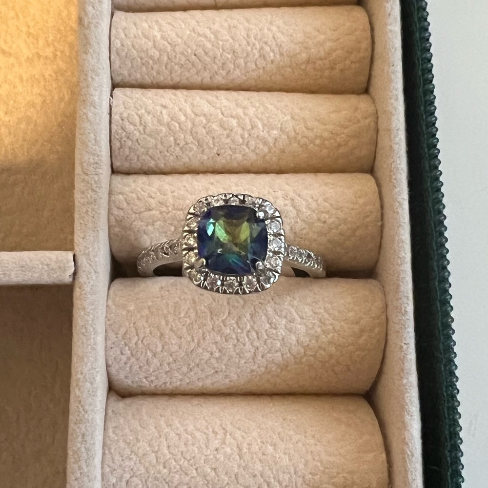 Purple Rainbow Topaz size 7